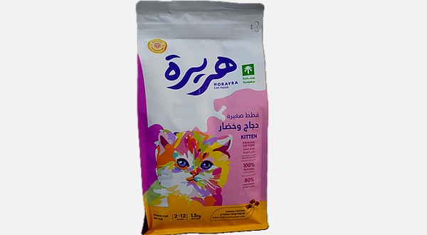 هريرة طعام جاف للقطط الصغيرة بنكهة الدجاج والخضار 1.5كيلو 