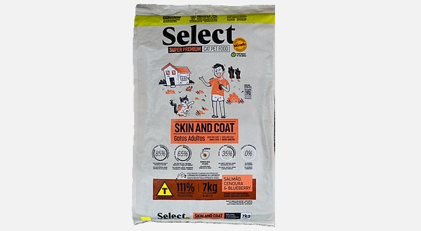 طعام Select للقطط بطعم السلمون و الخضار المشكل 7 كيلو