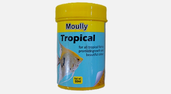 طعام سمك  50ml  Gold Fish Moully tropical