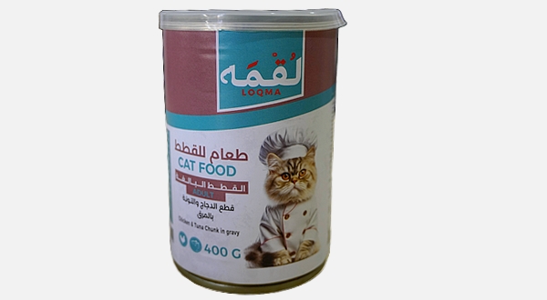 لقمة طعام للقطط البالغة بقطع الدجاج والتونة في المرق 400 جرام