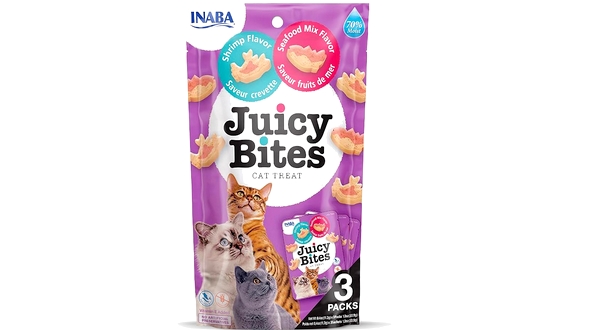 مكافأة قطط جوسي بايتس بنكهة الجمبري والمأكولات البحرية – 3×11غ من Anaba 