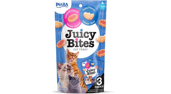 مكافأة قطط جوسي بايتس بنكهة مرق الدجاج والتونة – 3×11غ من Anaba 