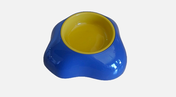 طبق أكل صغير لون أزرق 