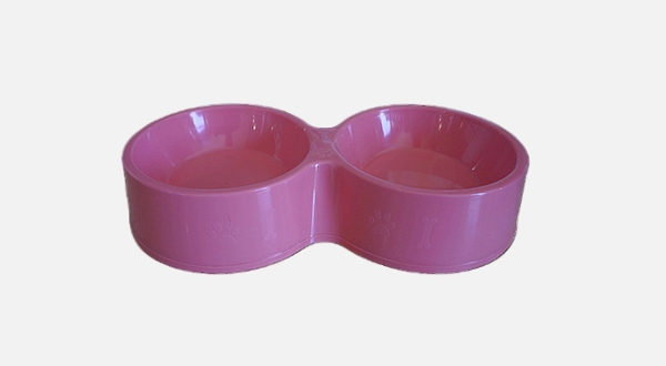 طبق بلاستيك دبل للحيوانات الأليفة