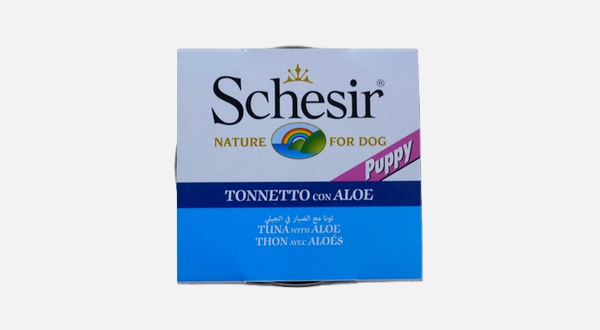 طعام شيزر الرطب بالتونة مع الصبار للجراء والكلاب الصغيرة 150 غرام