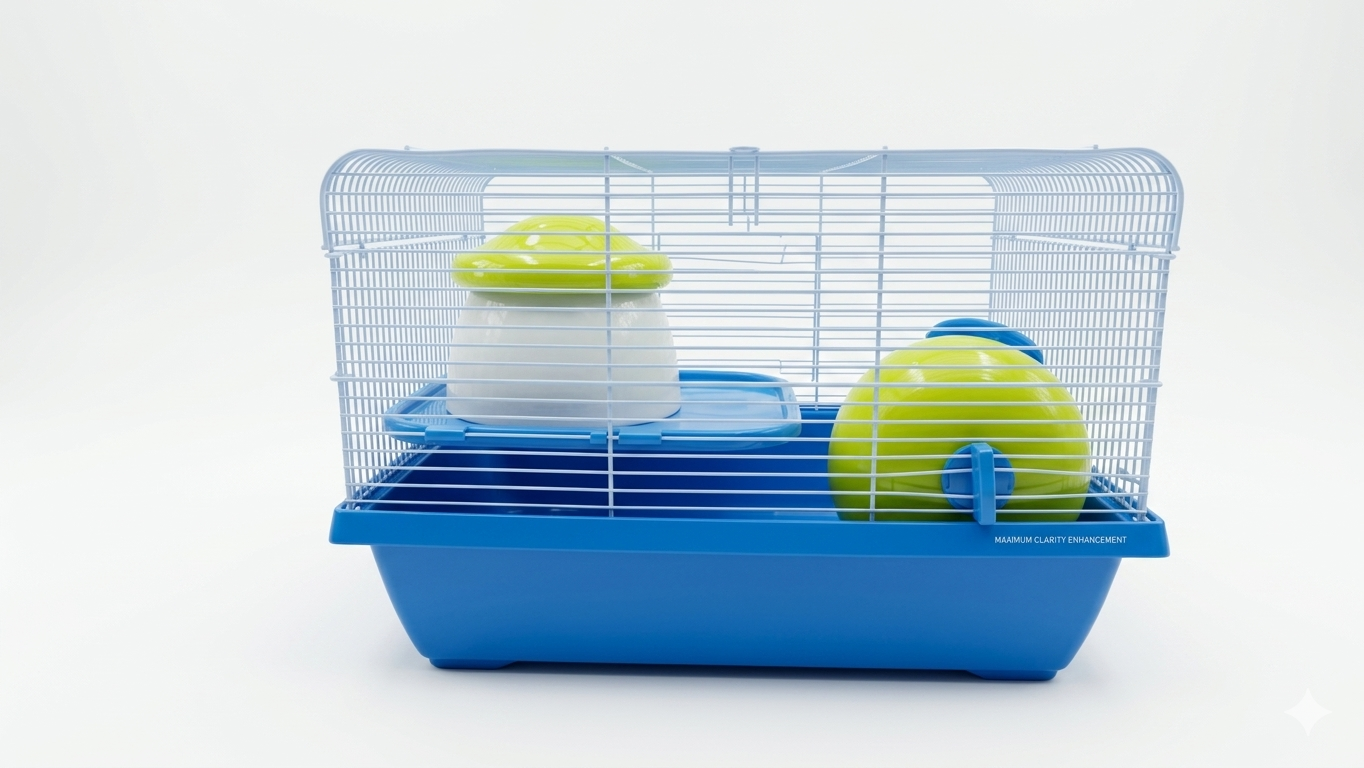 قفص هامستر متكامل مع إكسسوارات – بيت مريح وممتع لحيوانك الأليف